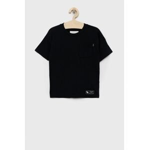 Dětské bavlněné tričko Abercrombie & Fitch černá barva