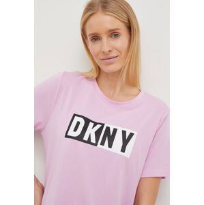 Tričko Dkny fialová barva, DP2T5894