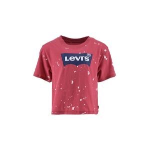 Dětské bavlněné tričko Levi's červená barva