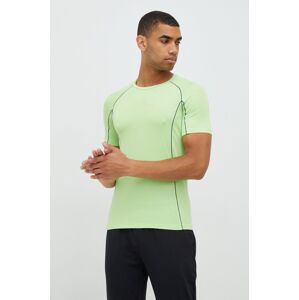 Běžecké tričko 4F zelená barva, s potiskem