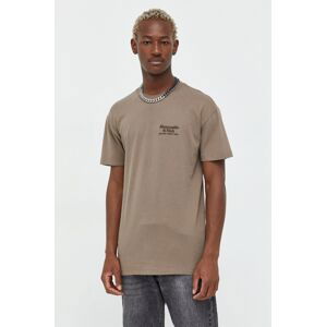 Bavlněné tričko Abercrombie & Fitch 3 Pack , tmavomodrá barva