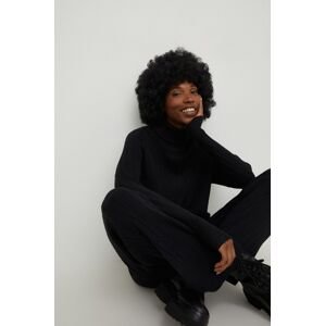 Bunda Answear Lab dámská, černá barva, zimní, oversize