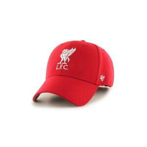 Čepice 47brand Liverpool FC červená barva, s aplikací, EPL-MVP04WBV-RDB