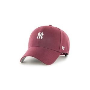 Čepice 47brand Mlb New York Yankees vínová barva, s aplikací