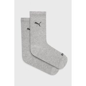 Ponožky Puma 2-pack dámské, šedá barva