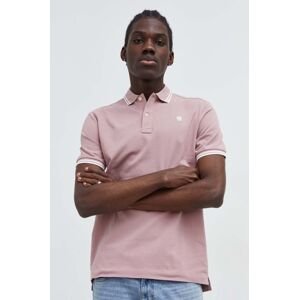 Polo tričko G-Star Raw růžová barva