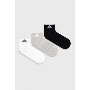 Ponožky adidas 3-pack šedá barva