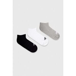 Ponožky adidas 3-pack šedá barva