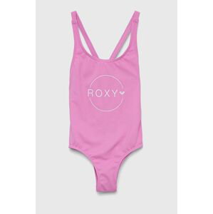 Jednodílné dětské plavky Roxy růžová barva