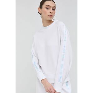 Mikina Armani Exchange dámská, bílá barva, s aplikací