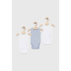 Bavlněné kojenecké body United Colors of Benetton 3-pack