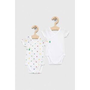 Bavlněné kojenecké body United Colors of Benetton 2-pack