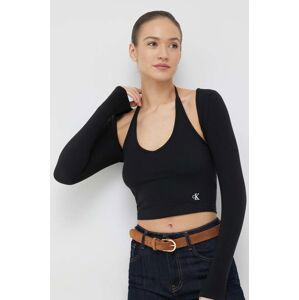 Top Calvin Klein Jeans dámský, černá barva