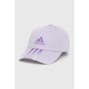 Kšiltovka adidas fialová barva, s potiskem