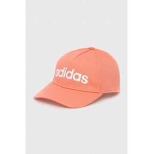 Bavlněná baseballová čepice adidas Performance oranžová barva, s potiskem