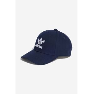 Bavlněná baseballová čepice adidas Originals tmavomodrá barva, IB9967-navy