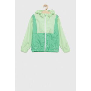 Dětská bunda Columbia Lily Basin Jacket zelená barva