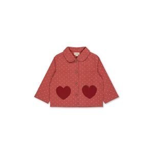 Dětská bunda Konges Sløjd růžová barva
