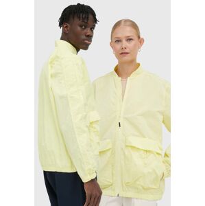 Nepromokavá bunda Rains 18960 Bomber Jacket žlutá barva, přechodná