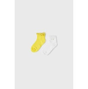 Dětské ponožky Mayoral 2-pack žlutá barva