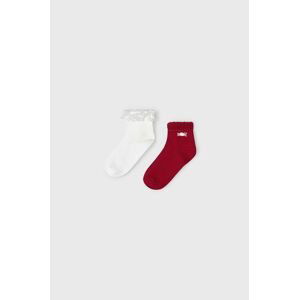 Dětské ponožky Mayoral 2-pack červená barva