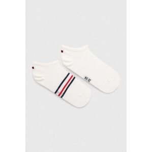 Dětské ponožky Tommy Hilfiger 2-pack béžová barva
