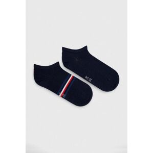 Dětské ponožky Tommy Hilfiger 2-pack tmavomodrá barva