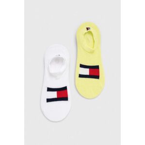 Dětské ponožky Tommy Hilfiger 2-pack žlutá barva