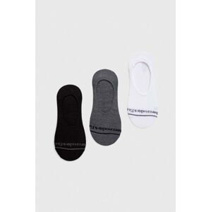 Ponožky Abercrombie & Fitch 3-pack pánské, šedá barva