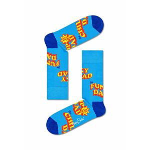 Ponožky Happy Socks Number One Dad tyrkysová barva
