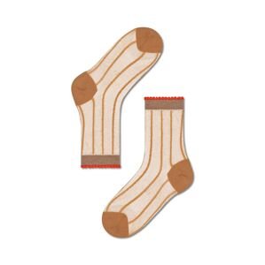 Ponožky Happy Socks Light Brown Lilly Ankle béžová barva