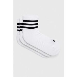Ponožky adidas 3-pack bílá barva
