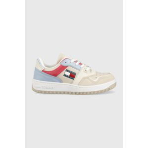 Sneakers boty Tommy Jeans Meg Low béžová barva