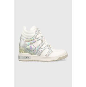 Sneakers boty Guess Lisa bílá barva, FL5LIS SMA12 WHITE