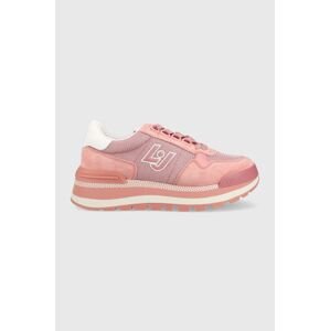 Sneakers boty Liu Jo AMAZING 16 růžová barva, BA3119PX027S1688