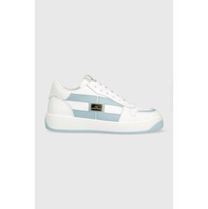 Kožené sneakers boty Elisabetta Franchi bílá barva, SA61H31E2
