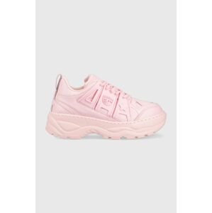 Kožené sneakers boty Chiara Ferragni CF3100_012 růžová barva, EYE FLY