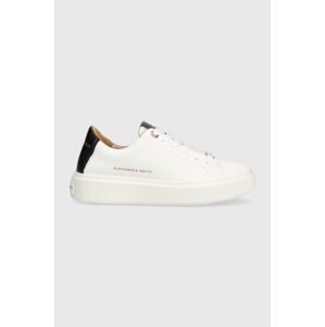 Kožené sneakers boty Alexander Smith London bílá barva, ALAWN2D76WBK