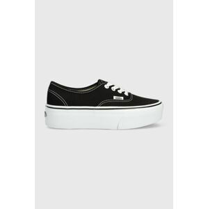 Tenisky Vans Authentic Stackform dámské, černá barva, VN0A5KXXBMX1, VN0A5KXXBMX1-BLKWH