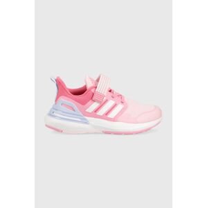 Sneakers boty adidas RapidaSport EL K růžová barva