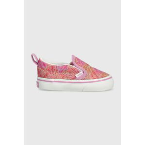 Dětské tenisky Vans TD Slip On V CTHR CHBD MBLUE oranžová barva