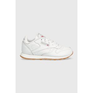 Dětské kožené sneakers boty Reebok Classic CLASSIC LEATHER bílá barva