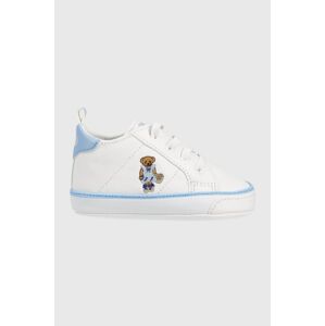 Dětské sneakers boty Polo Ralph Lauren bílá barva