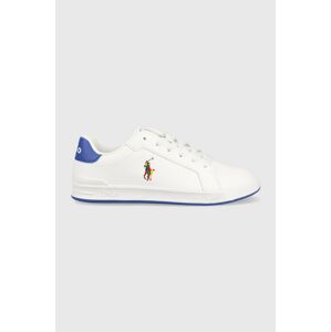 Dětské sneakers boty Polo Ralph Lauren bílá barva