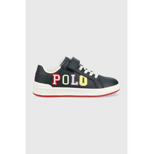 Dětské sneakers boty Polo Ralph Lauren tmavomodrá barva