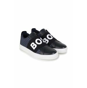 Dětské sneakers boty BOSS tmavomodrá barva