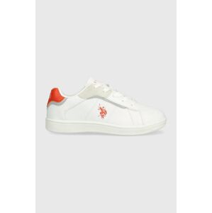 Dětské sneakers boty U.S. Polo Assn. bílá barva