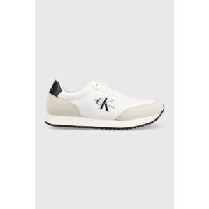 Sneakers boty Calvin Klein Jeans Ym0ym00683 Retro Runner Su-ny Mono bílá barva