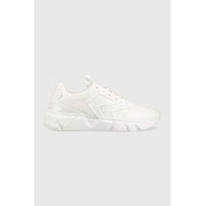 Kožené sneakers boty Calvin Klein HM0HM00995 LOW TOP LACE UP LTH HF bílá barva