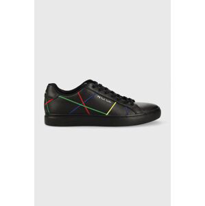 Kožené sneakers boty PS Paul Smith Rex černá barva